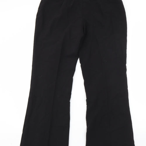Dorothy Perkins Womens Black  Viscose Dress Pants Trousers Size 10 L26 in Regular