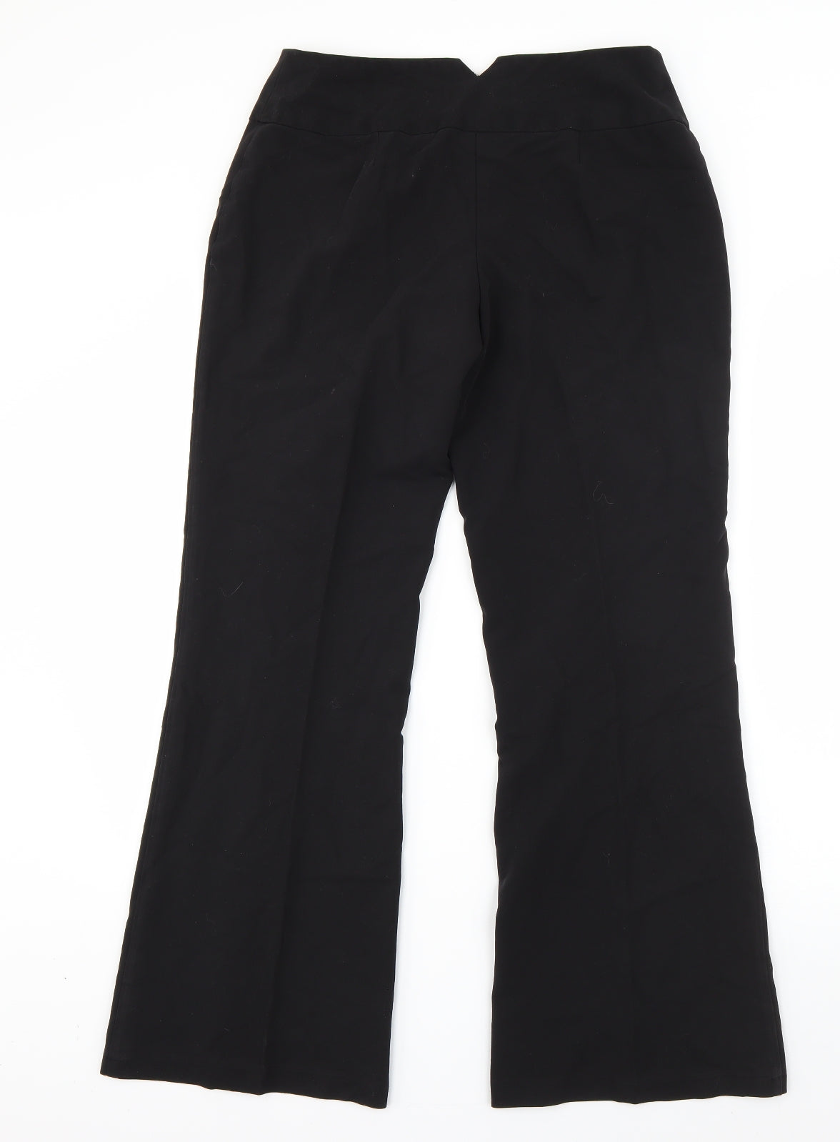 Dorothy Perkins Womens Black  Viscose Dress Pants Trousers Size 10 L26 in Regular