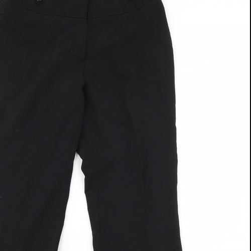 Dorothy Perkins Womens Black  Viscose Dress Pants Trousers Size 10 L26 in Regular