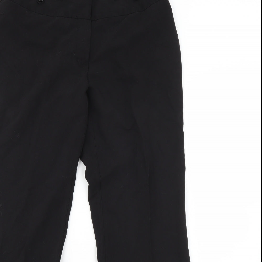 Dorothy Perkins Womens Black  Viscose Dress Pants Trousers Size 10 L26 in Regular
