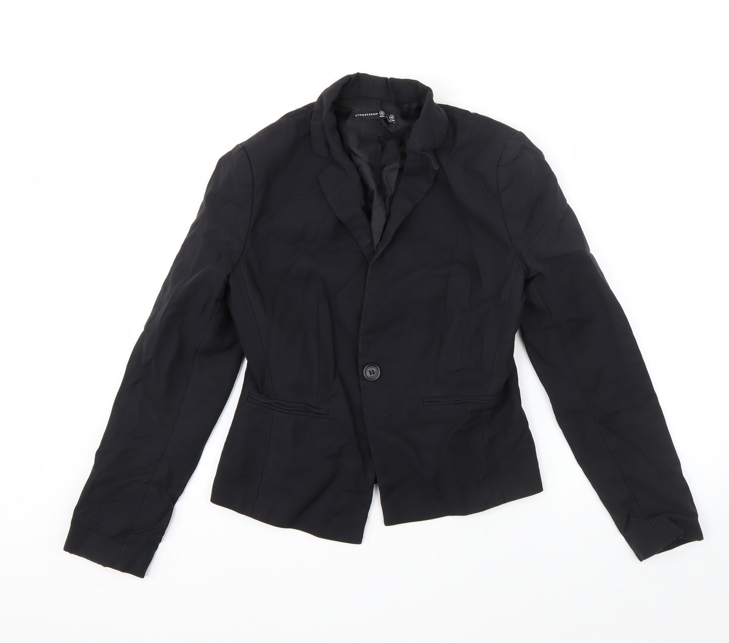 Atmosphere Womens Black   Jacket Blazer Size 10  Button