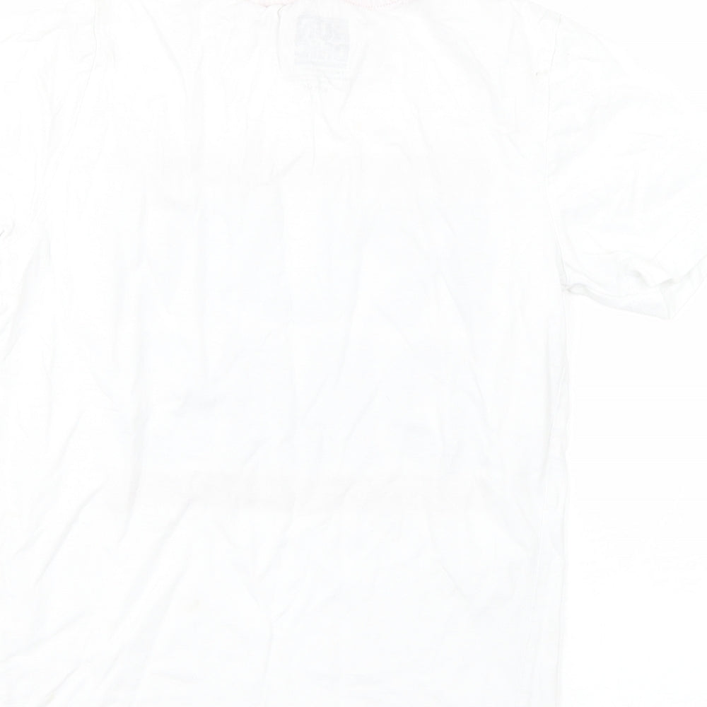 RUN DMC Boys White  Cotton Basic T-Shirt Size 8-9 Years Round Neck  - RUN DMC