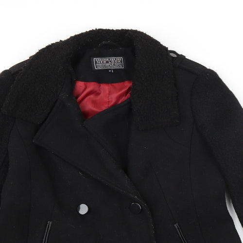 New Look Womens Black   Jacket Coat Size 10
