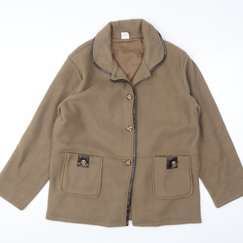 Anne De Lancay Womens Brown   Jacket  Size M