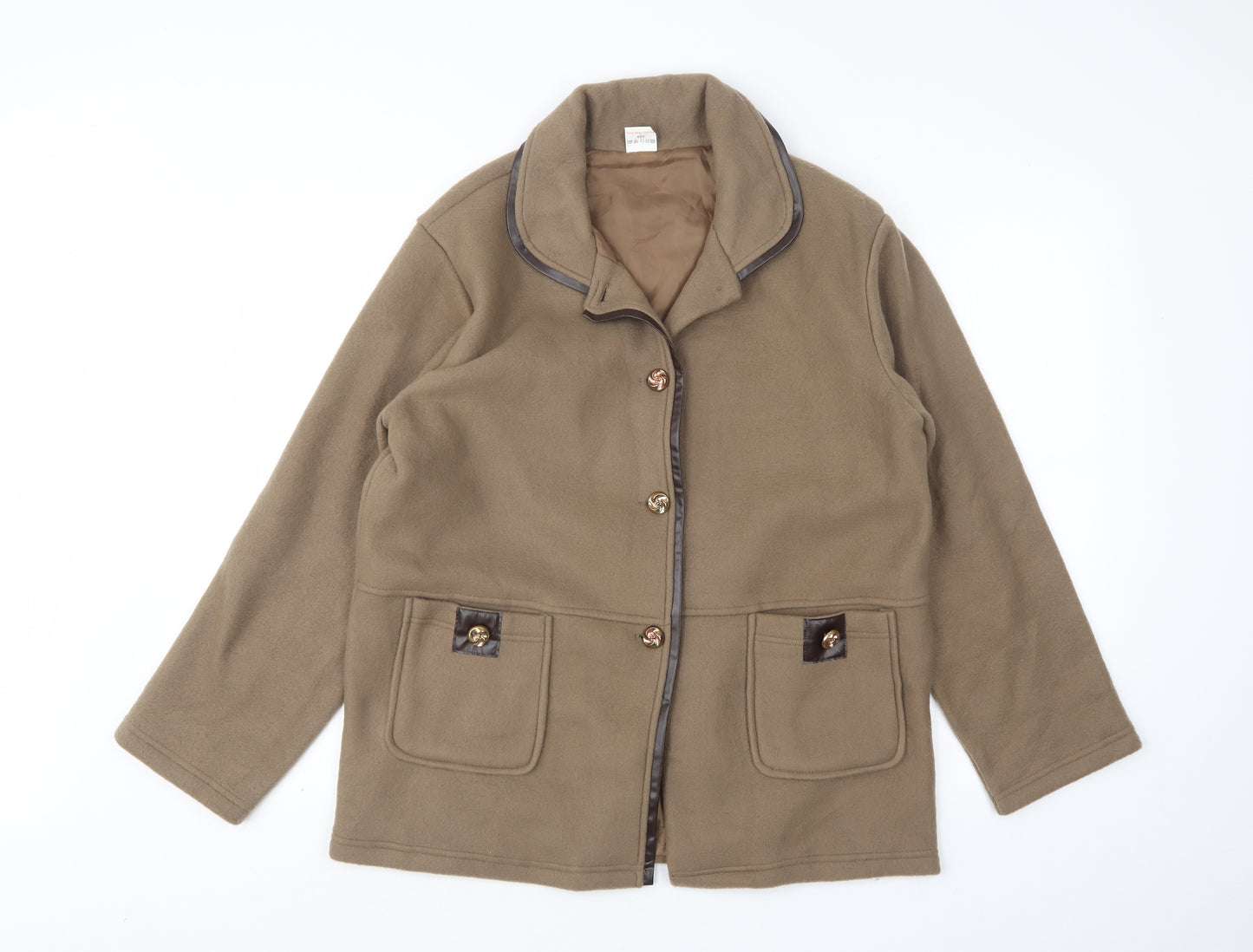 Anne De Lancay Womens Brown   Jacket  Size M