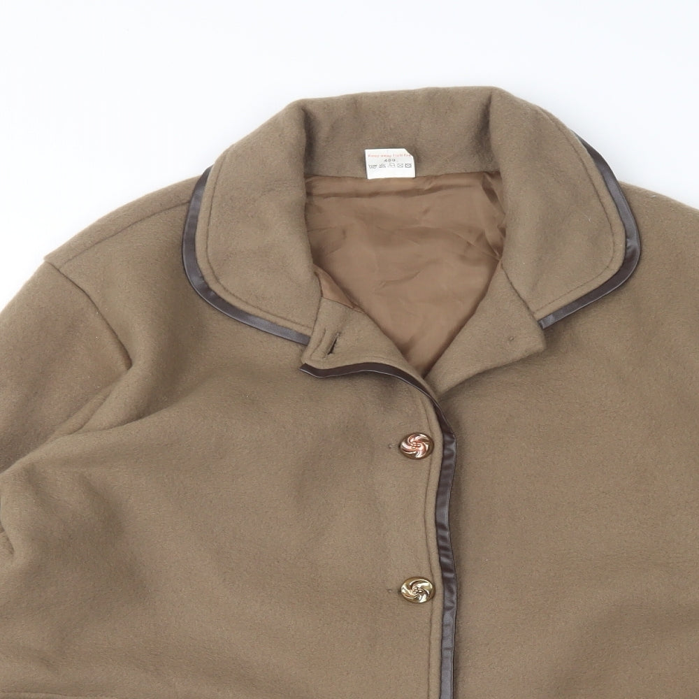Anne De Lancay Womens Brown   Jacket  Size M