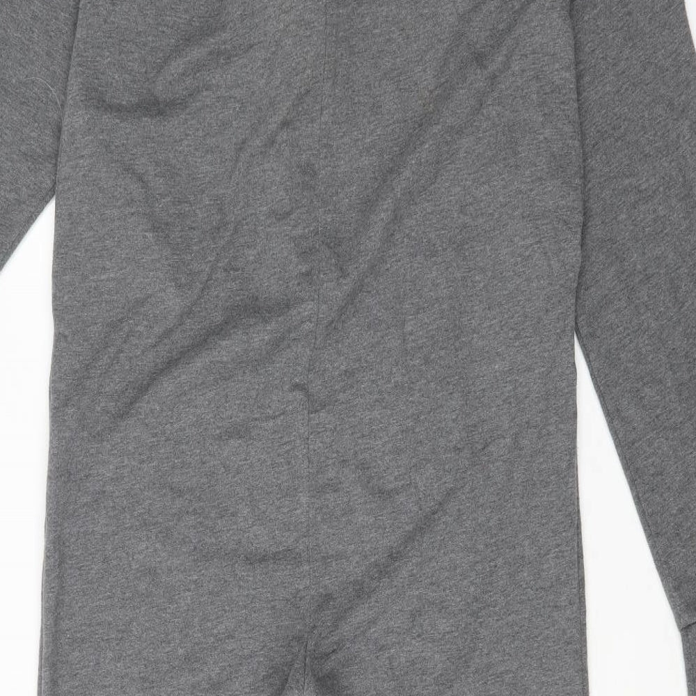 Demo Boys Grey Argyle/Diamond Polyester  One Piece Size 15-16 Years