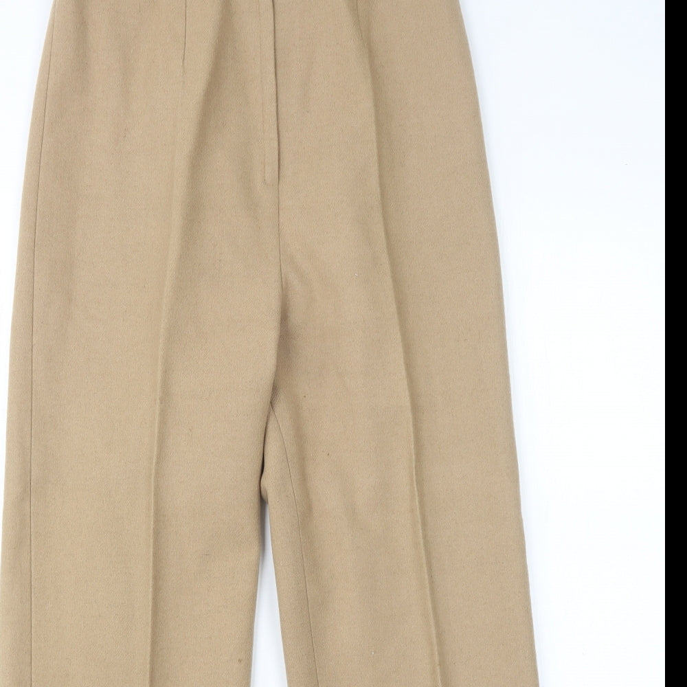 Dereta Womens Beige  Wool Trousers  Size 16 L28 in Regular