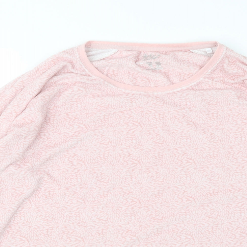 Primark Womens Pink Floral Polyester Top Pyjama Top Size L