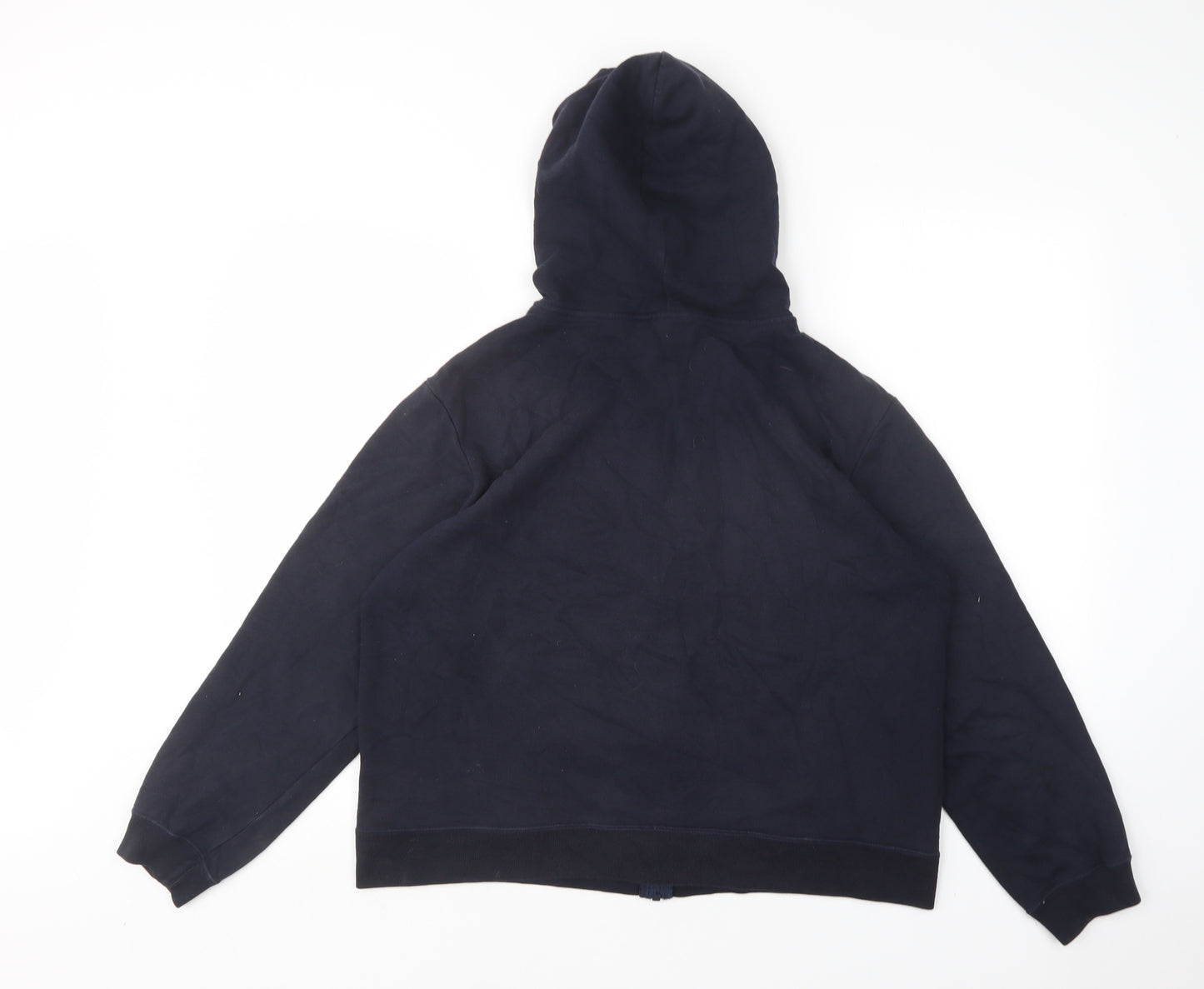 M&S Womens Blue  Cotton Full Zip Hoodie Size 16