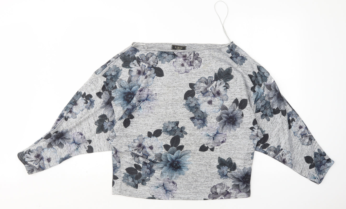 Lipsy Womens Multicoloured Round Neck Floral Polyester Pullover Jumper Size 12