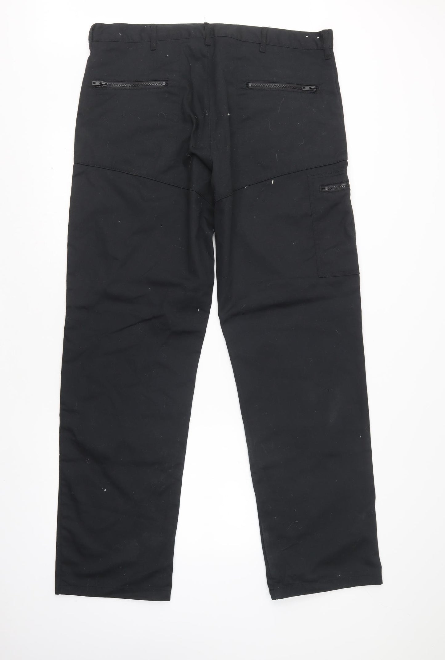 Dickies Mens Black  Polyester Cargo Trousers Size 38 L34 in Regular  - work trousers
