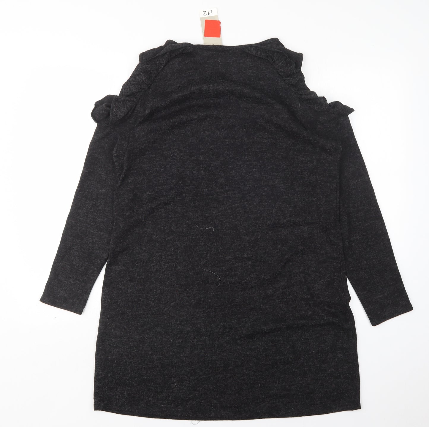 George Womens Grey  Polyester Jumper Dress  Size 14  Round Neck