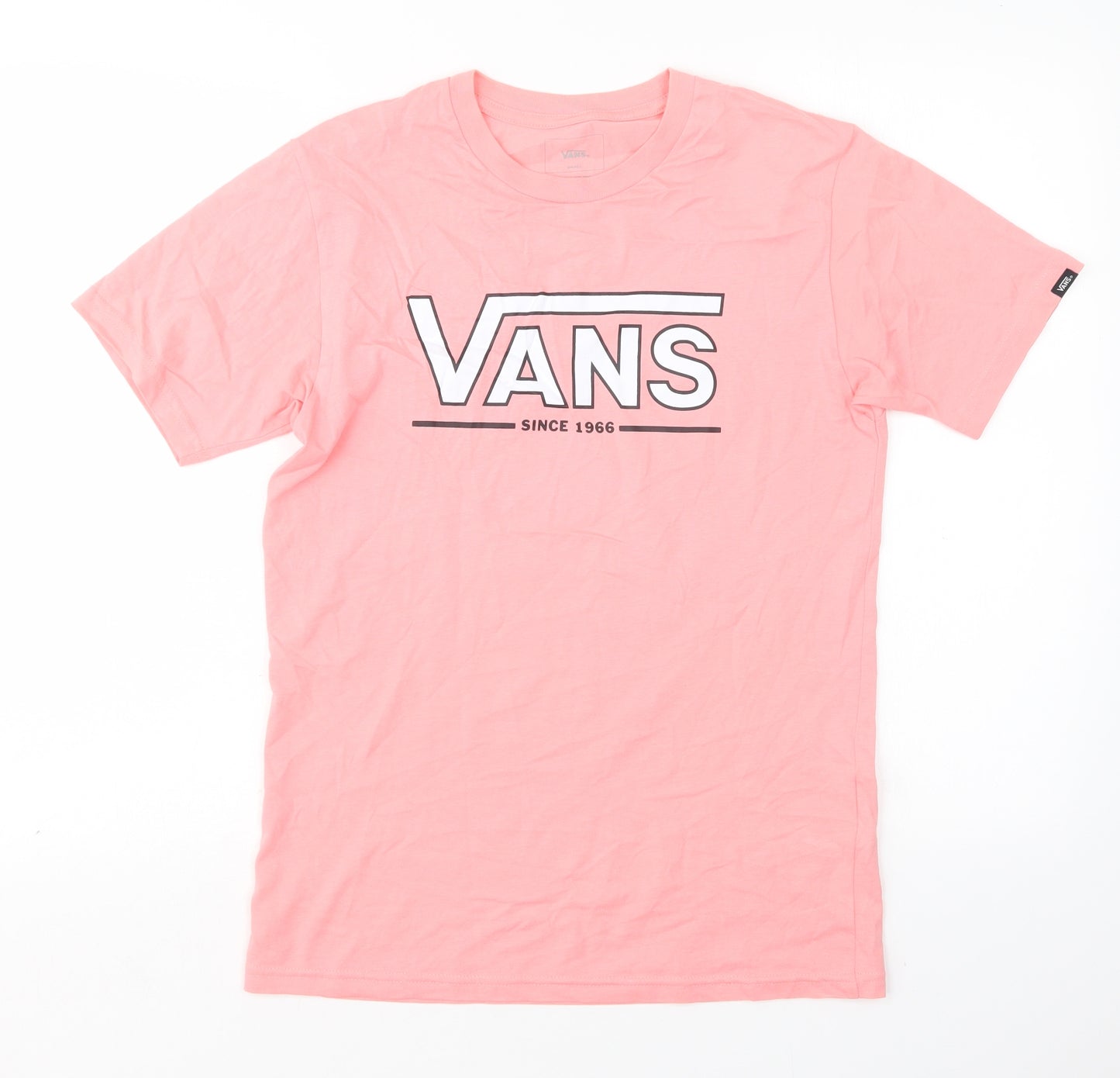 VANS Mens Pink    T-Shirt Size S Round Neck