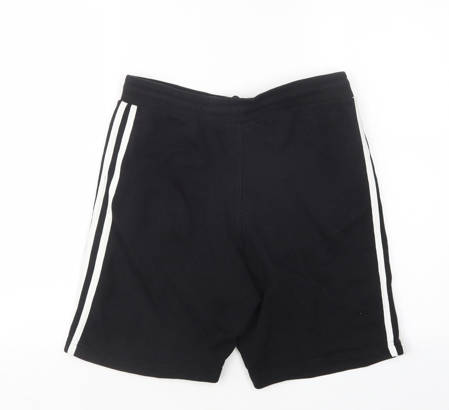 adidas Womens Black  Cotton Sweat Shorts Size S L9 in Regular