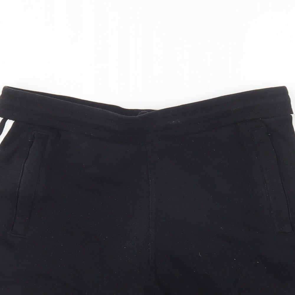 adidas Womens Black  Cotton Sweat Shorts Size S L9 in Regular
