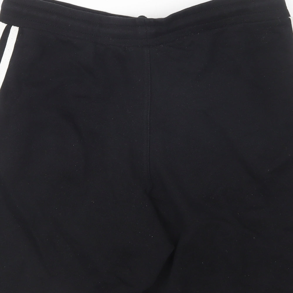 adidas Womens Black  Cotton Sweat Shorts Size S L9 in Regular