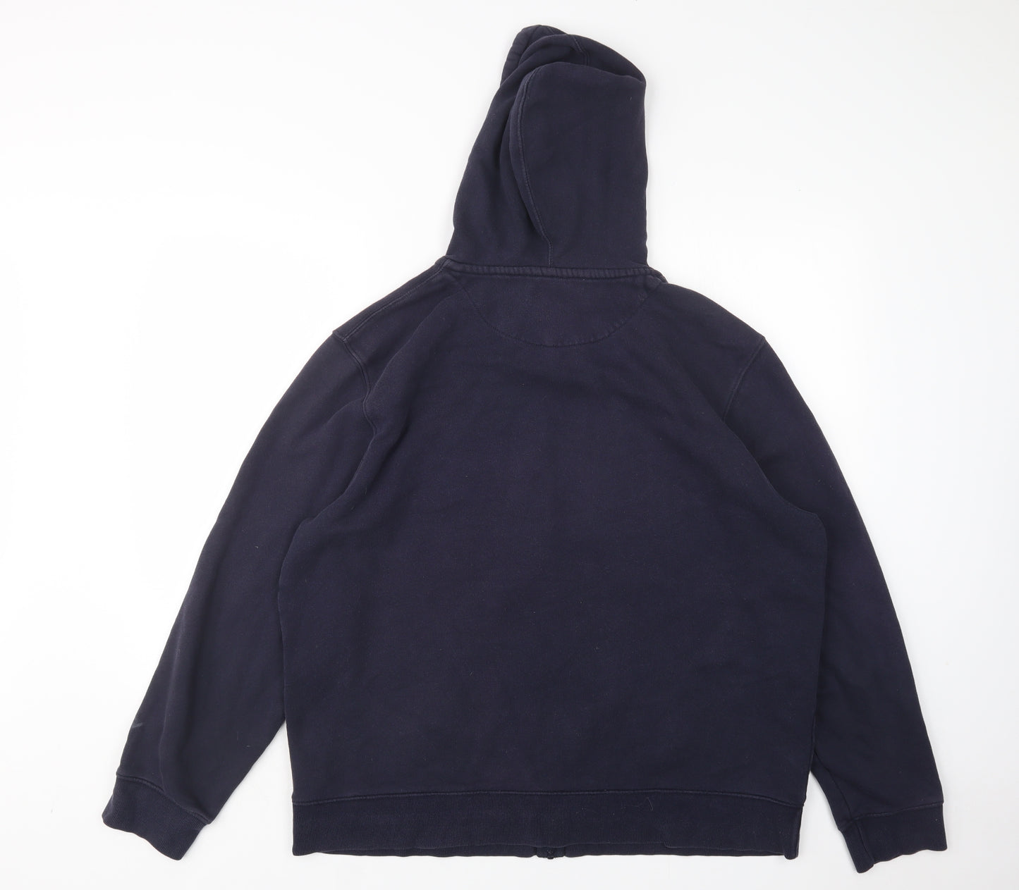 Matalan Mens Blue  Cotton Full Zip Hoodie Size 2XL