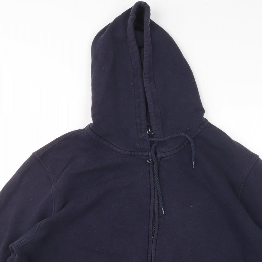 Matalan Mens Blue  Cotton Full Zip Hoodie Size 2XL