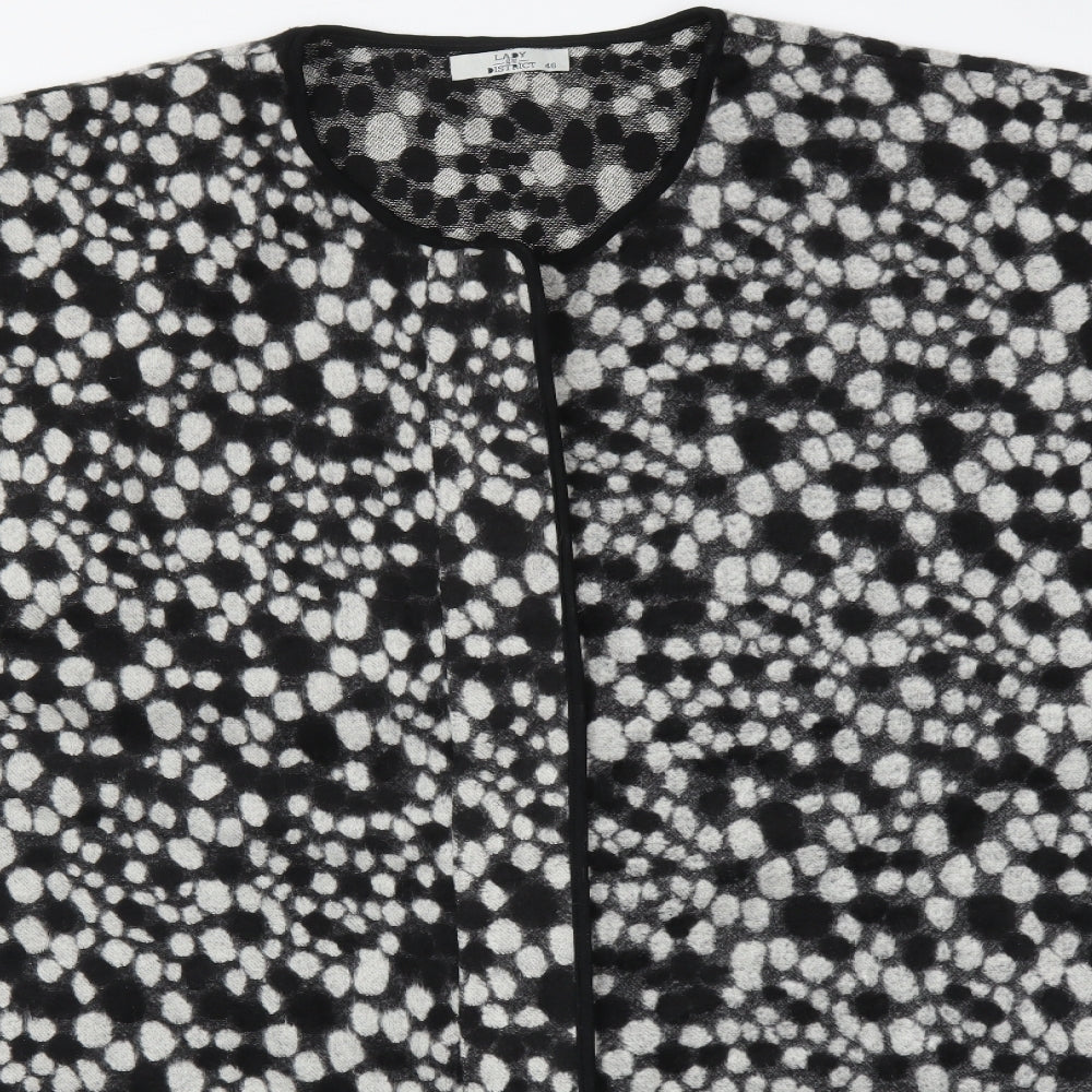 LADY DISTRICT Womens Multicoloured Polka Dot   Poncho Size 18