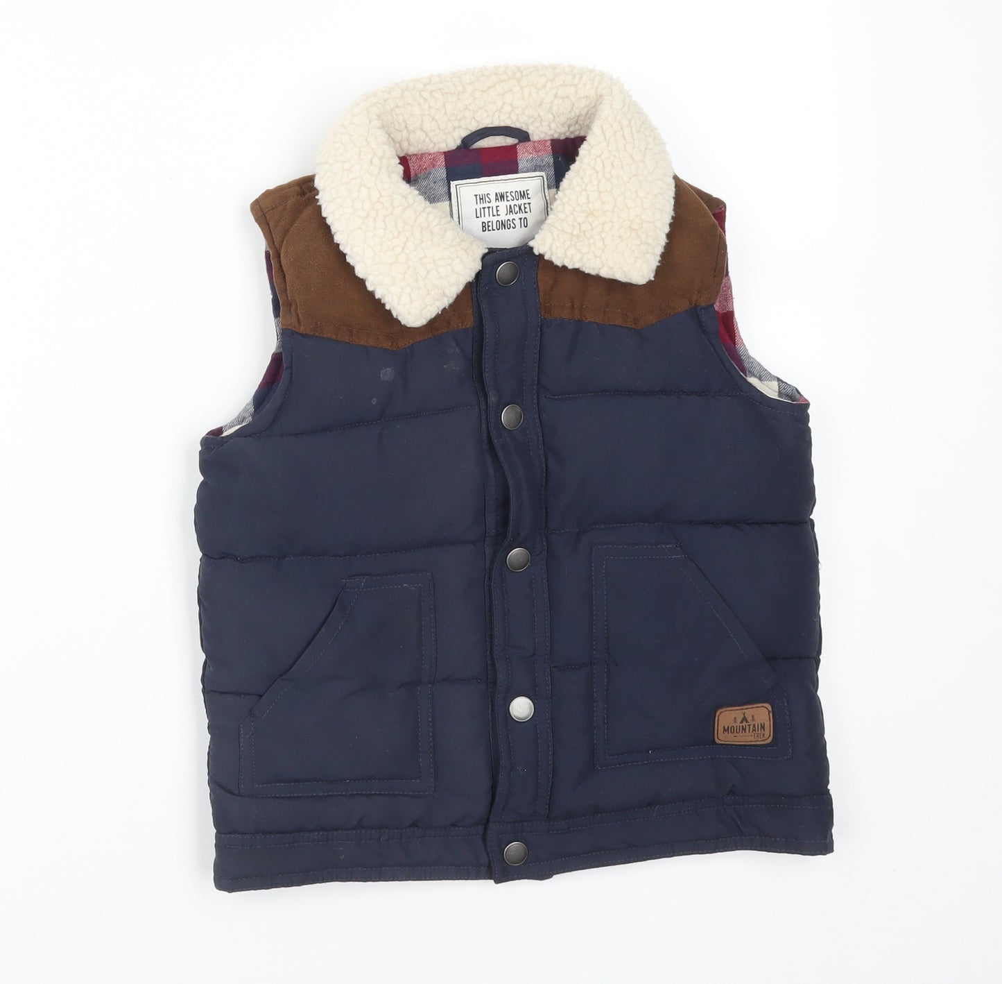 Matalan Boys Blue   Gilet Jacket Size 3-4 Years