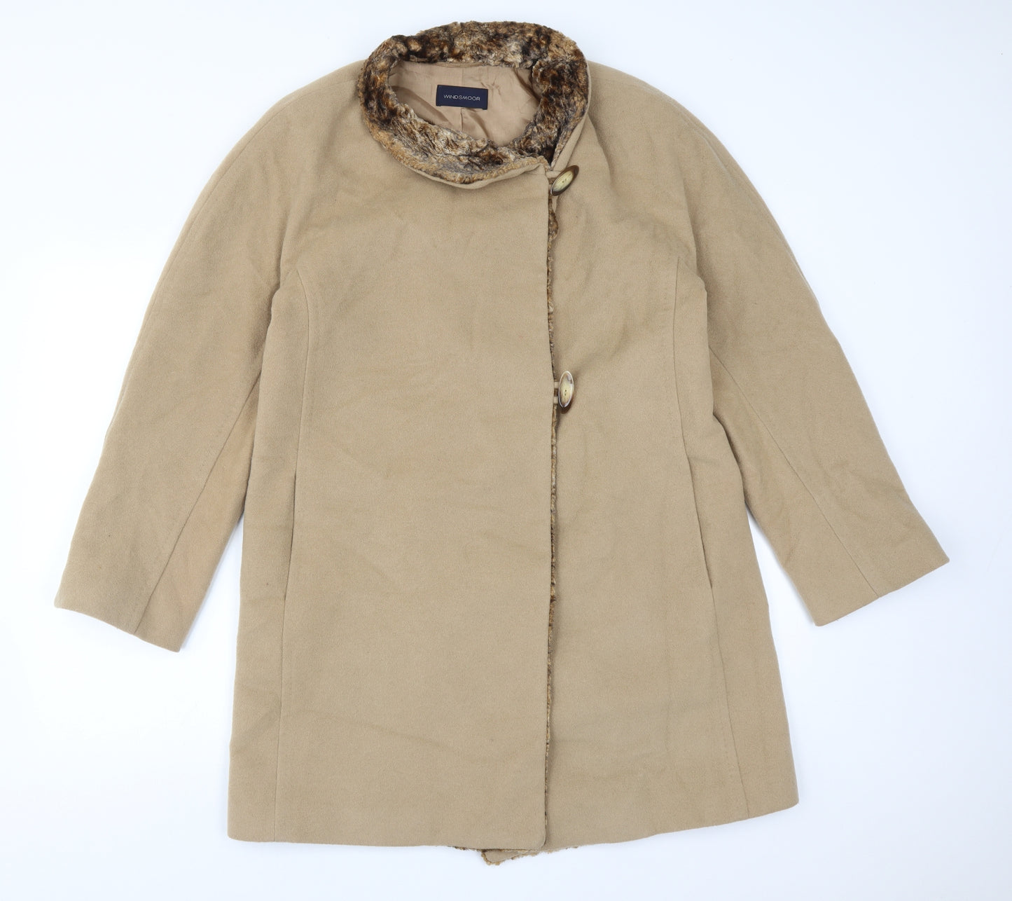 Windsmoor Womens Brown   Trench Coat Coat Size 10