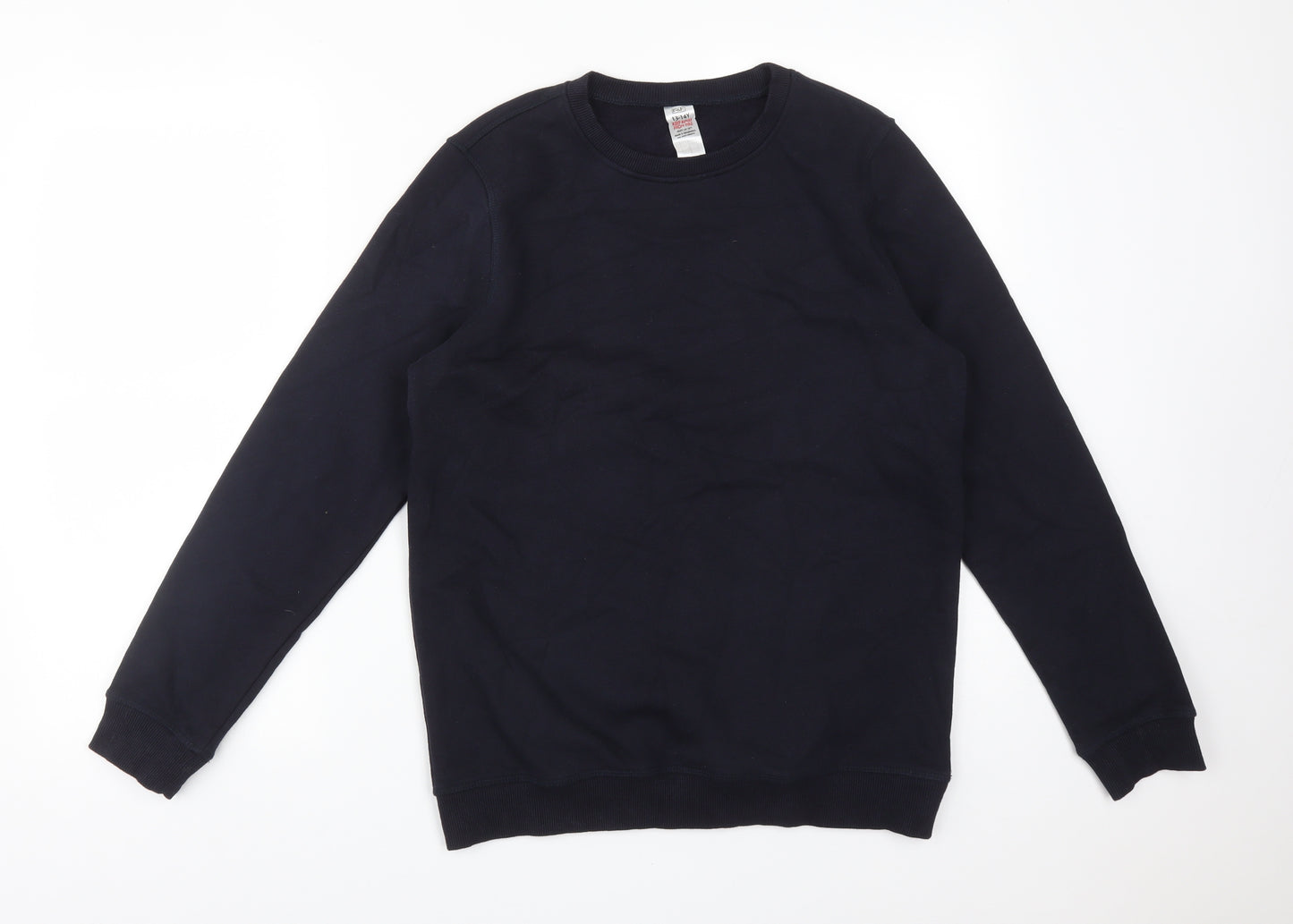 F&F Boys Blue  Cotton Pullover Sweatshirt Size 13-14 Years