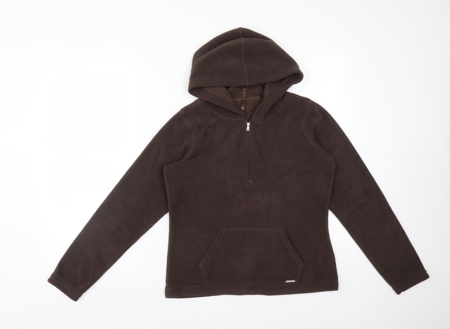 E-vie Womens Brown  Cotton Pullover Hoodie Size 12