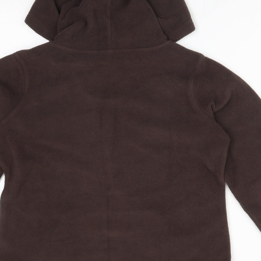 E-vie Womens Brown  Cotton Pullover Hoodie Size 12