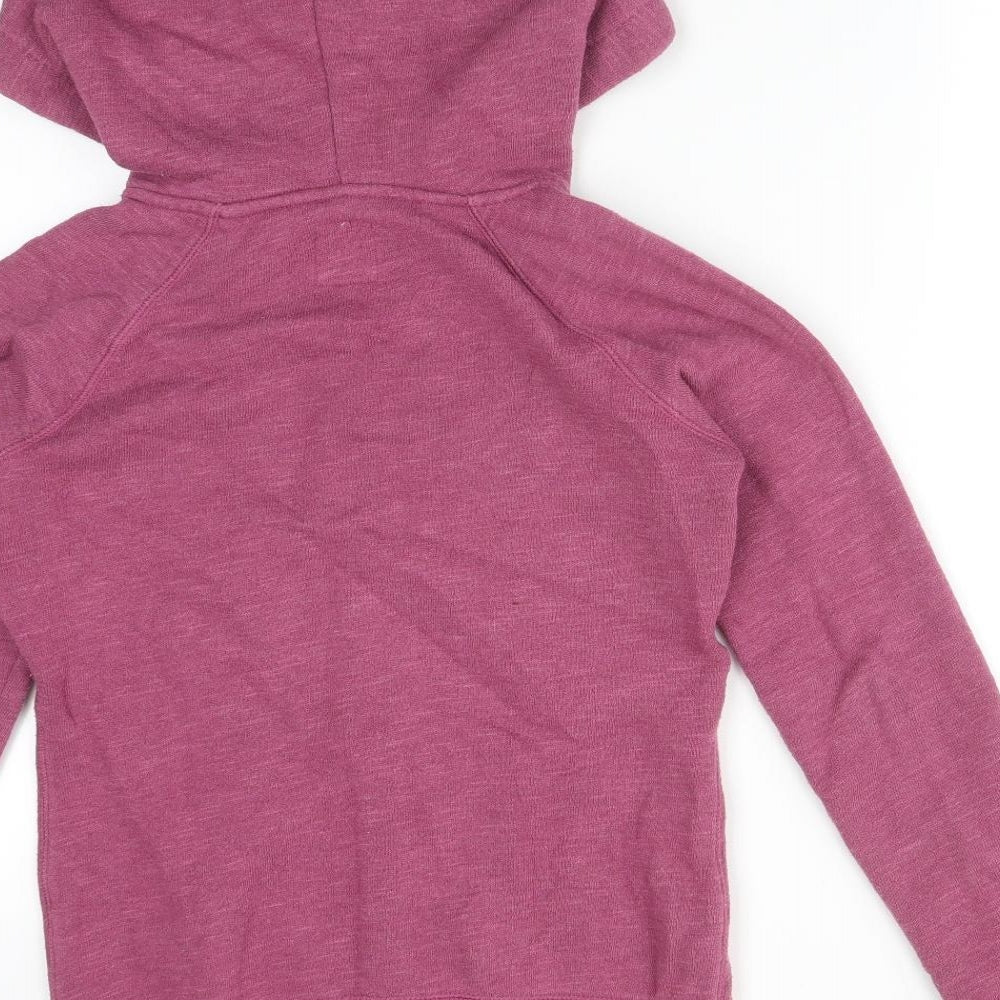 Jack Wills Womens Purple  Cotton Full Zip Hoodie Size 8