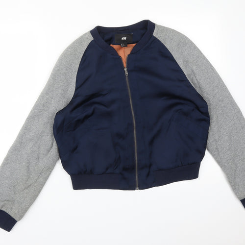 H&M Mens Multicoloured   Bomber Jacket Jacket Size 34