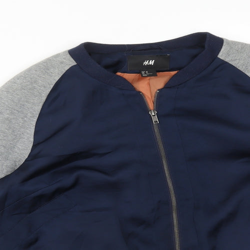 H&M Mens Multicoloured   Bomber Jacket Jacket Size 34