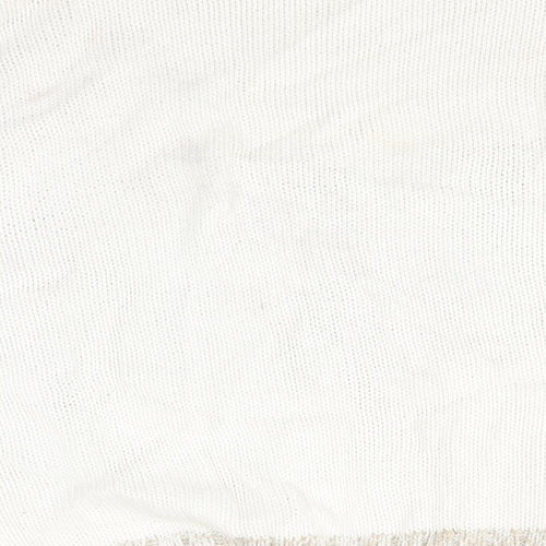 Liz Claiborne Womens White  Cotton Pullover Sweatshirt Size L   - FARMHOUSE, TREE SCENE