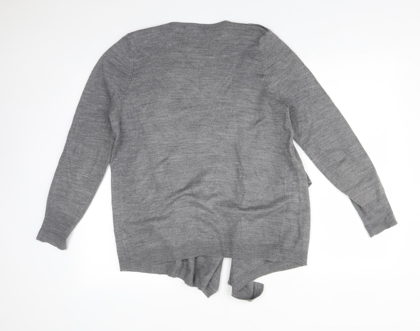 George Womens Grey   Acrylic Cardigan Jumper Size 12