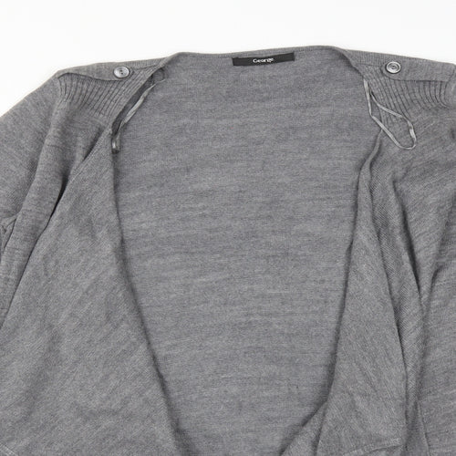 George Womens Grey   Acrylic Cardigan Jumper Size 12