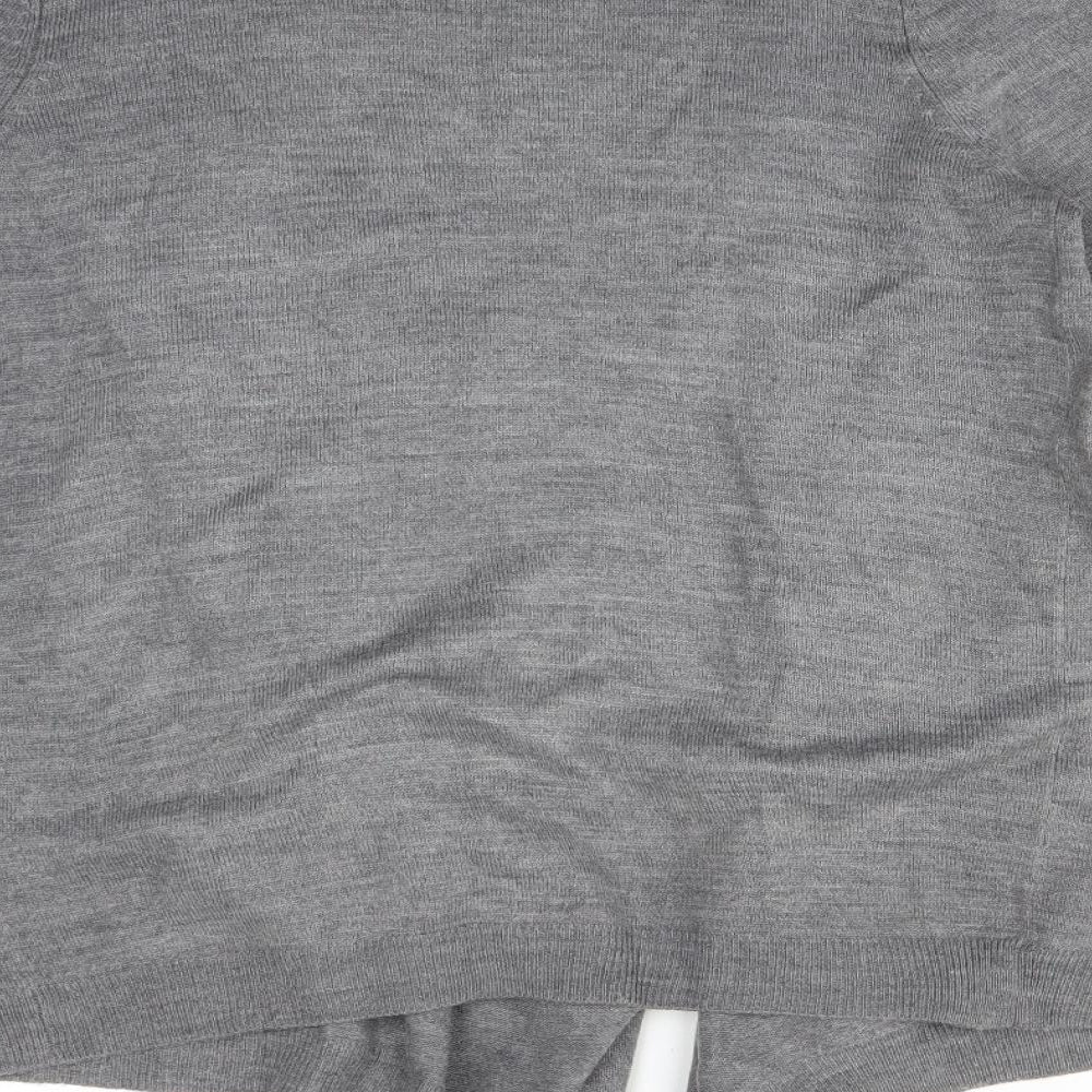 George Womens Grey   Acrylic Cardigan Jumper Size 12
