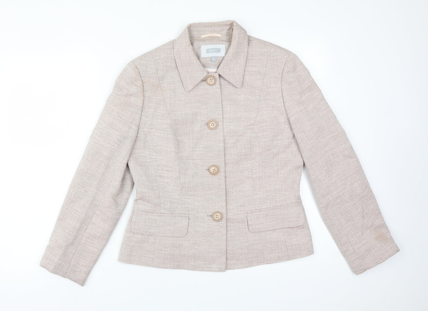 NEXT Womens Pink  Polyester Jacket Suit Jacket Size 12