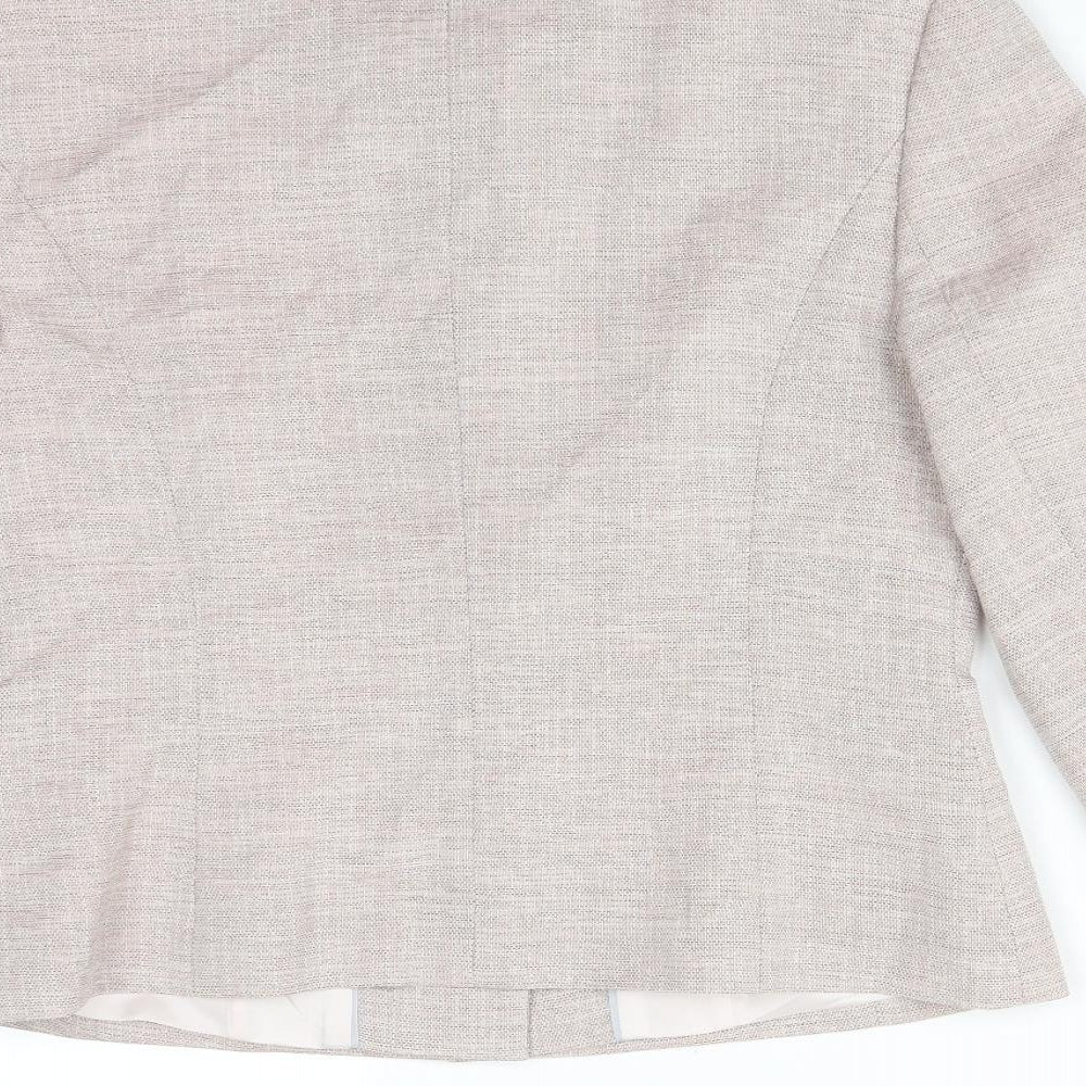 NEXT Womens Pink  Polyester Jacket Suit Jacket Size 12