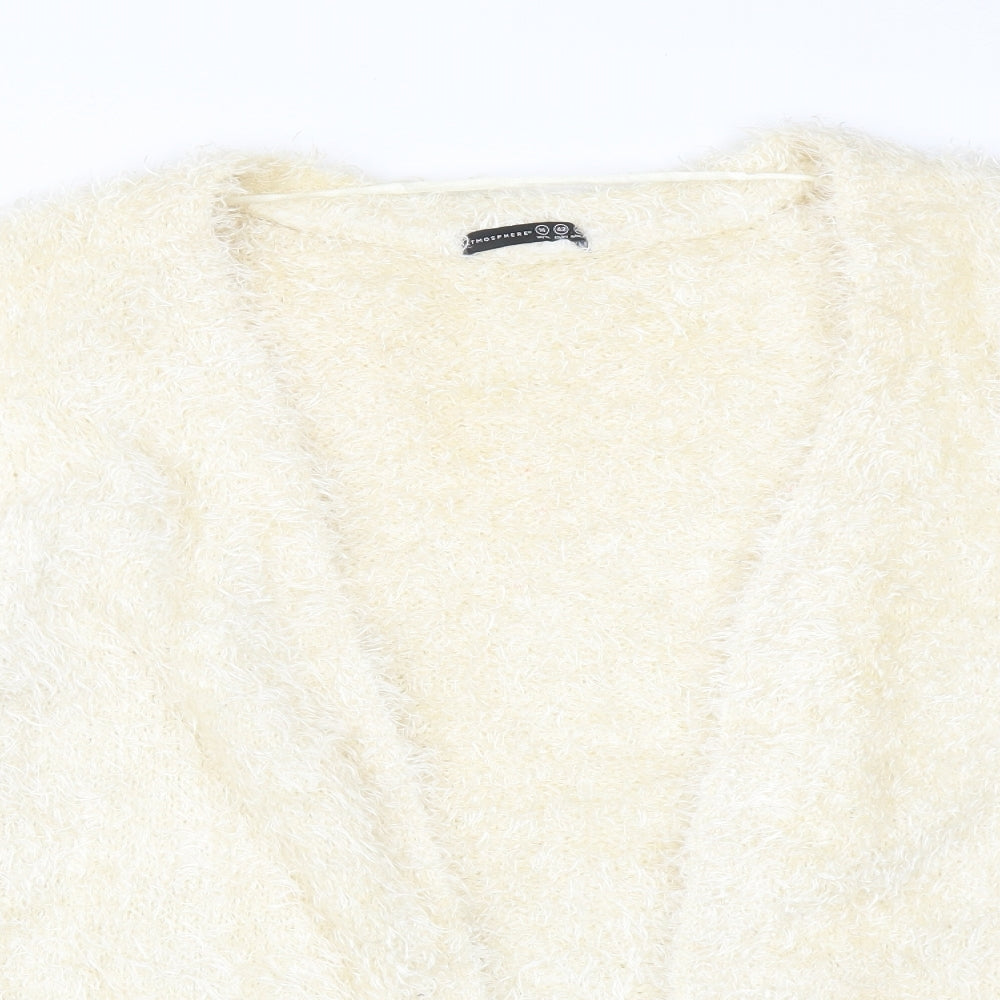 Atmosphere Womens Ivory   Polyester Cardigan Jumper Size 14