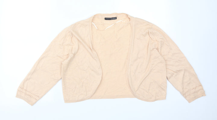 Atmosphere Womens Orange   Viscose Cardigan Jumper Size 18