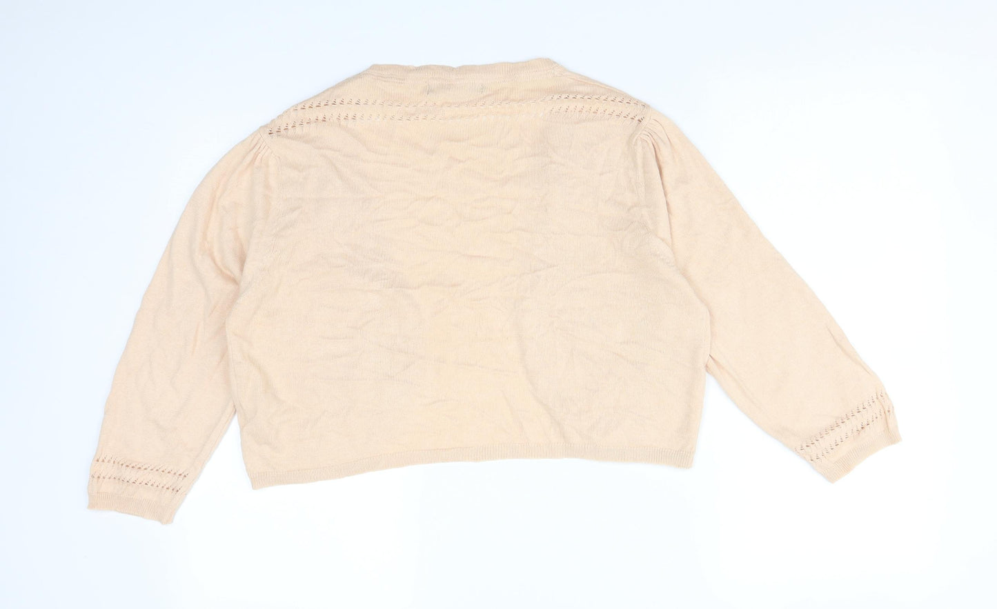 Atmosphere Womens Orange   Viscose Cardigan Jumper Size 18