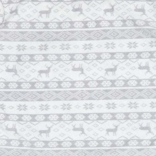 F&F Girls Grey Fair Isle Polyester  Pyjama Top Size 5-6 Years