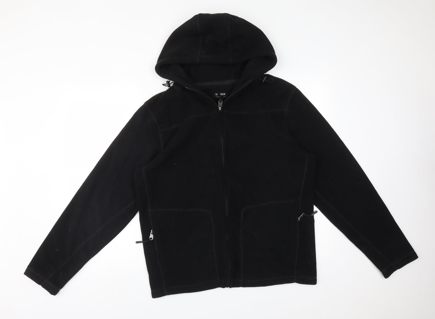 Saltrock Mens Black  Polyester Full Zip Hoodie Size M
