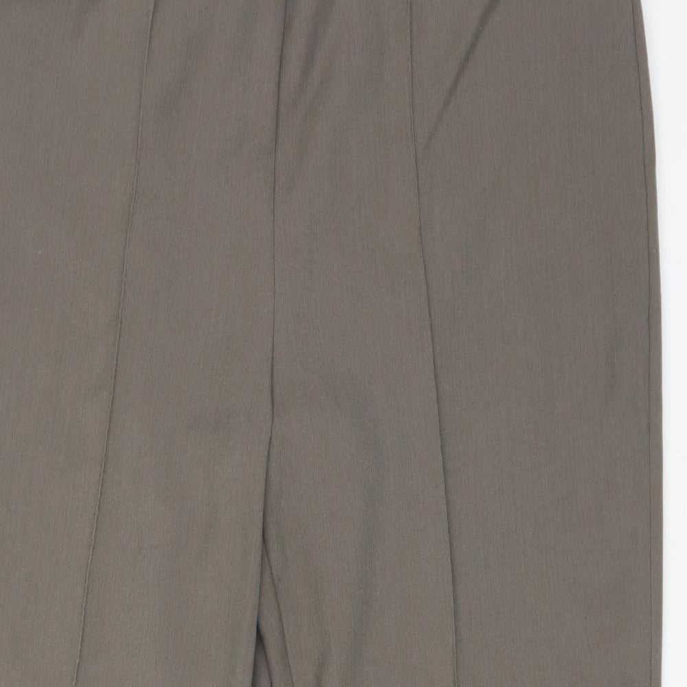 BONMARCHE Womens Green  Polyester Trousers  Size 14 L26 in Regular
