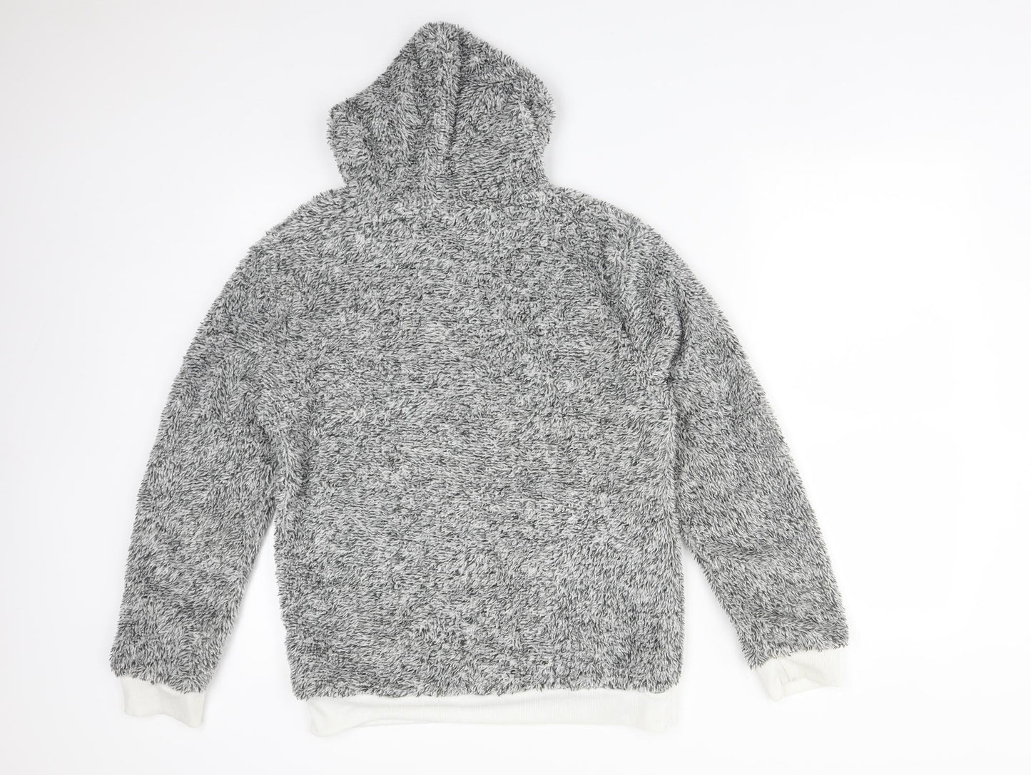 Preworn Womens Grey  Cotton Pullover Hoodie Size L
