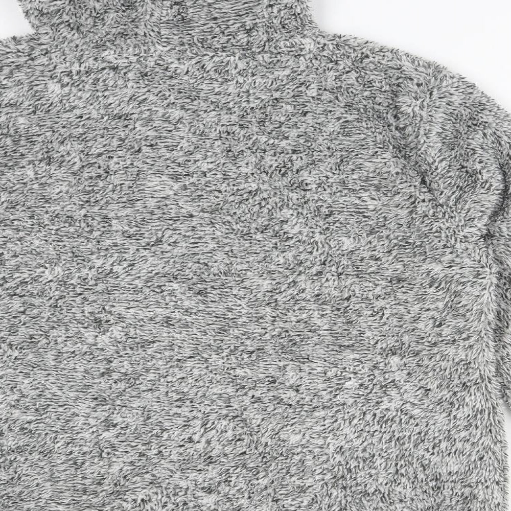 Preworn Womens Grey  Cotton Pullover Hoodie Size L