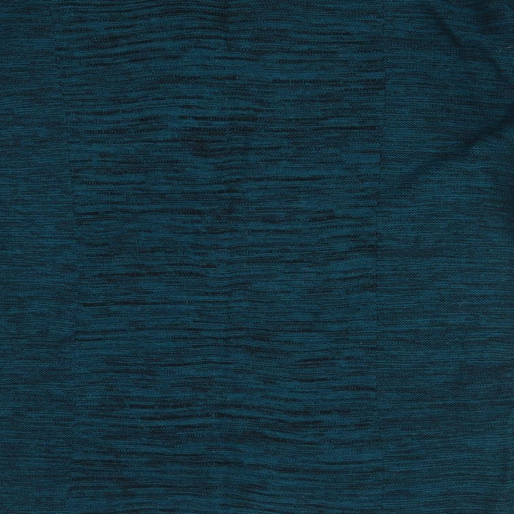 Ellen Tracy Womens Blue  Cotton Basic T-Shirt Size XL V-Neck