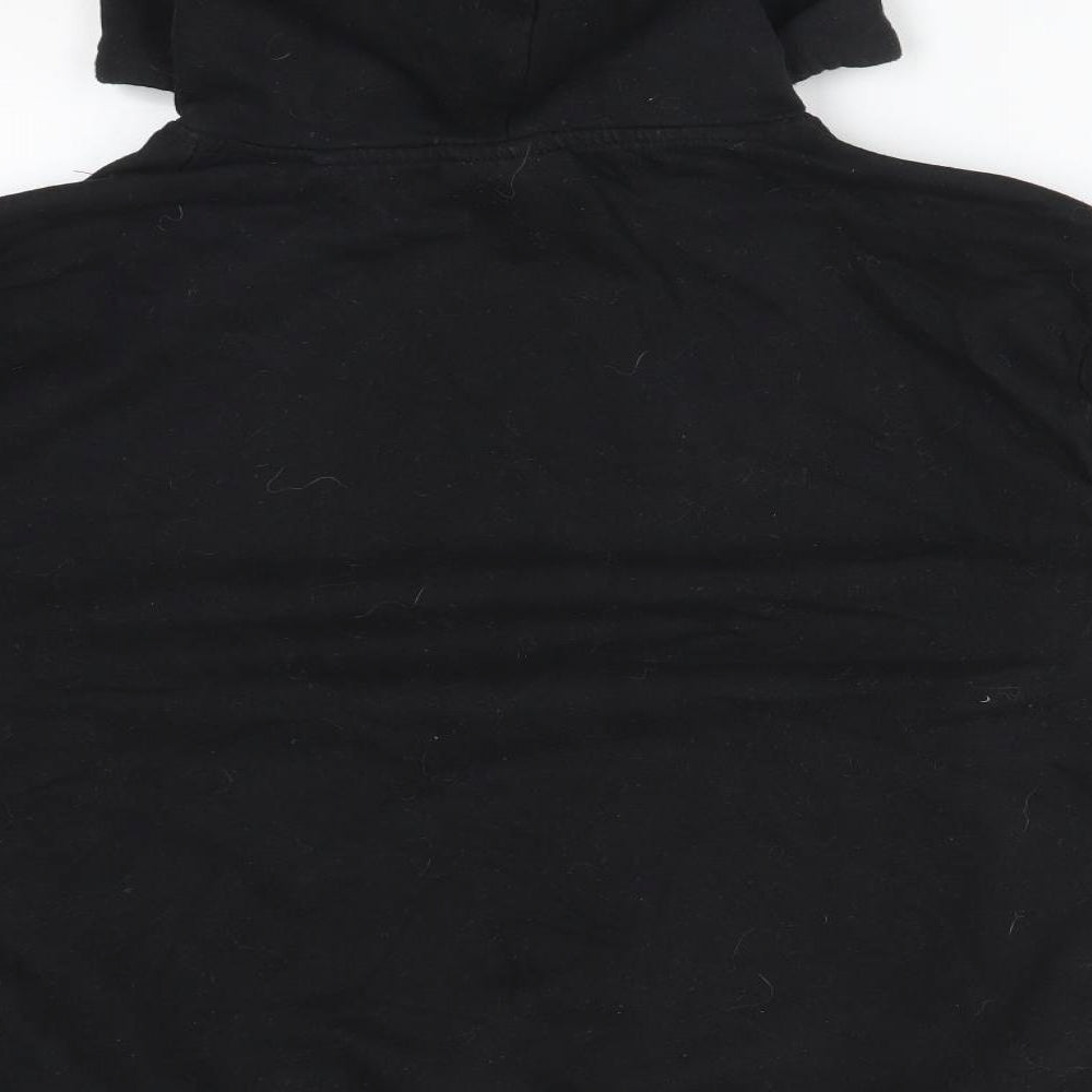 IRON MOUNTAIN Mens Black  Cotton Pullover Hoodie Size M