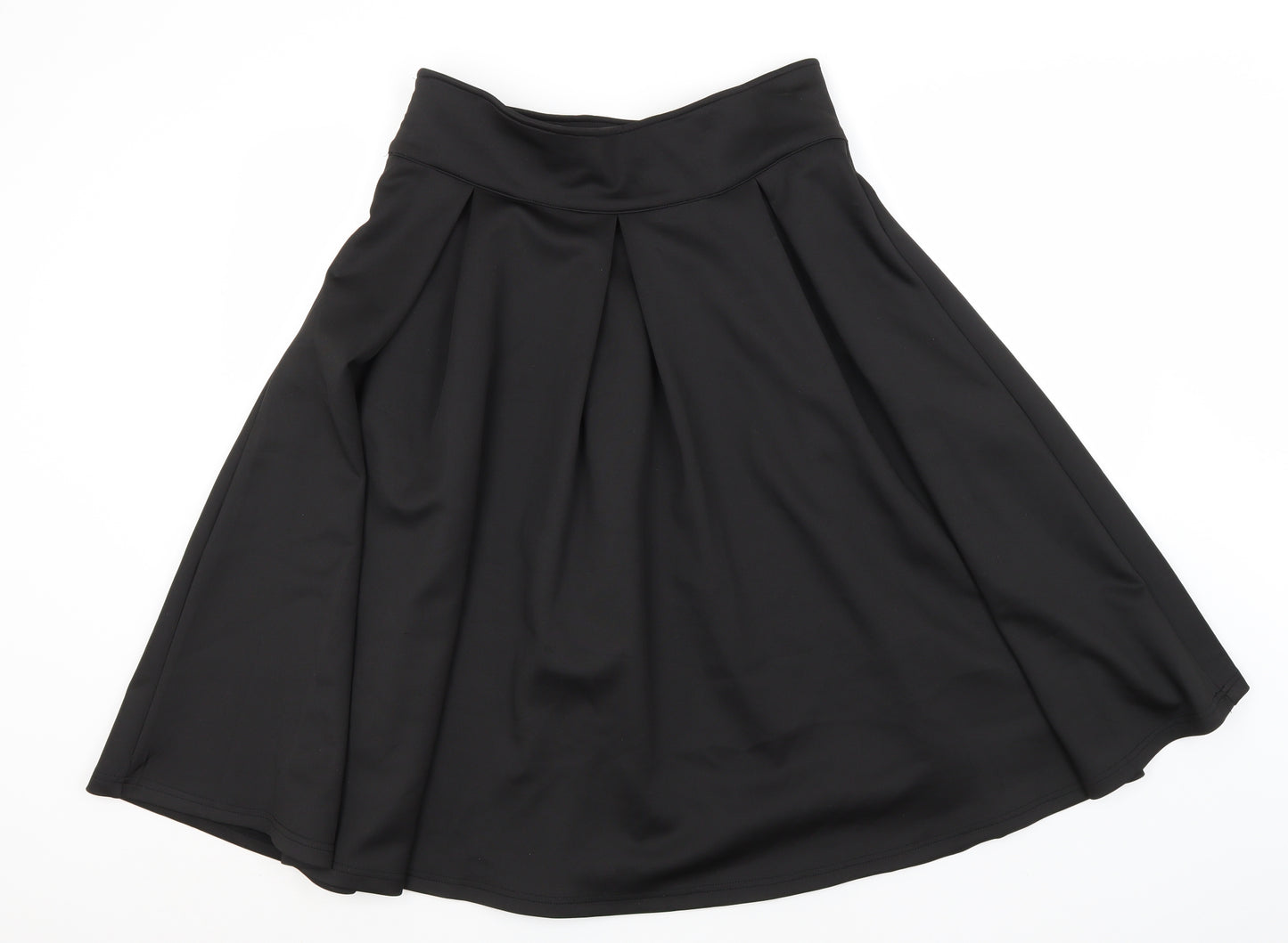 SheIn Womens Black  Polyester A-Line Skirt Size XL