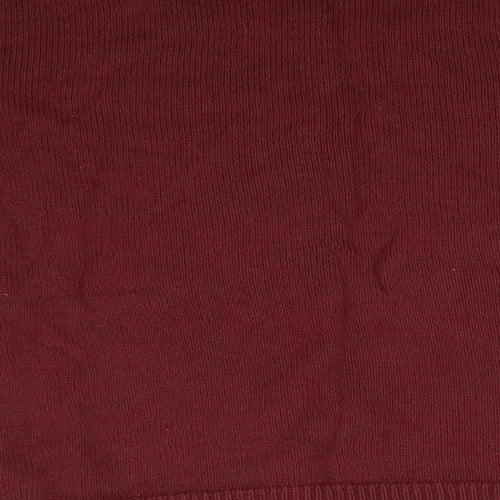H&M Mens Red Round Neck  Acrylic Pullover Jumper Size L